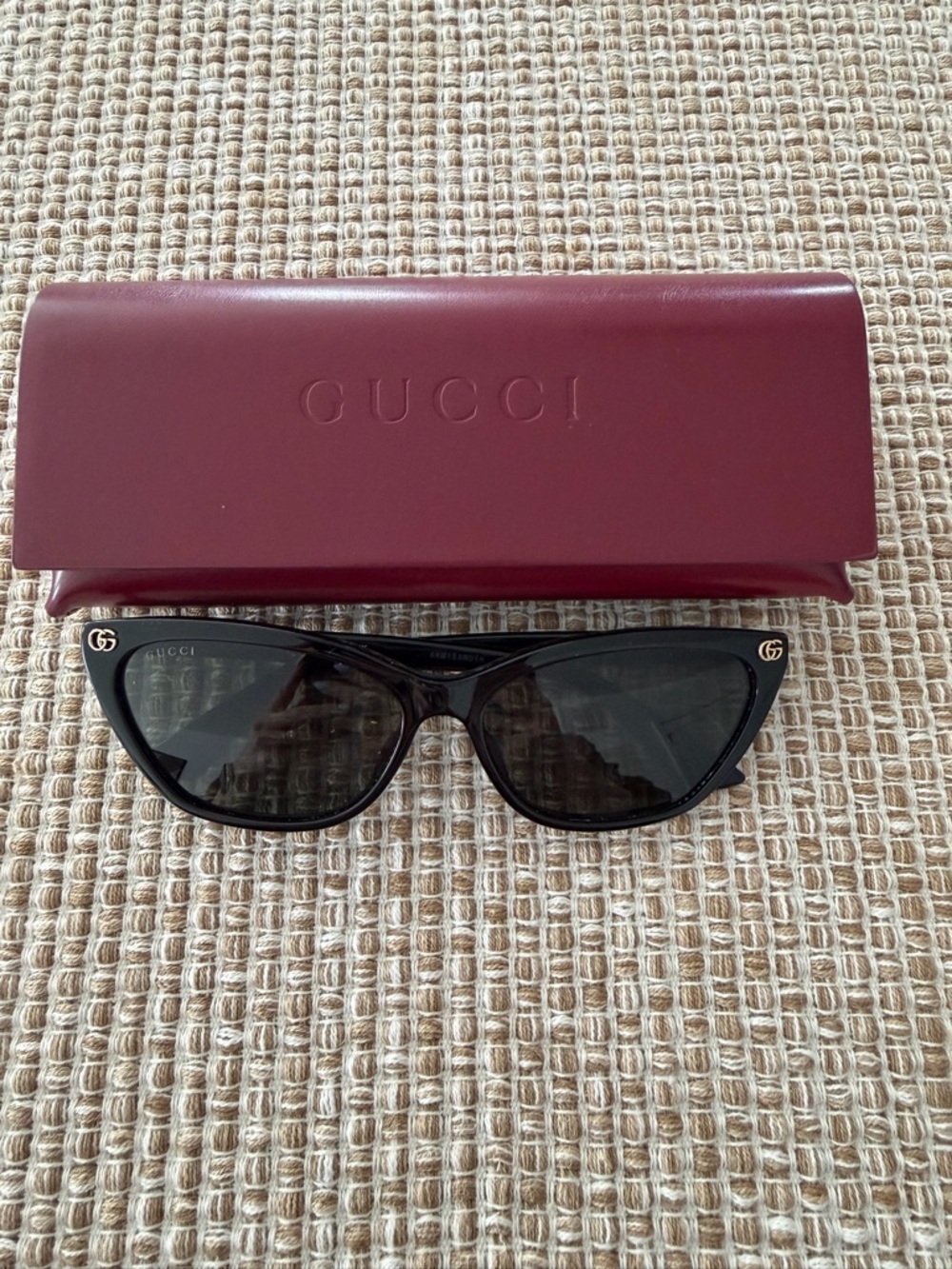Gucci Black Cat-Eye Sunglasses